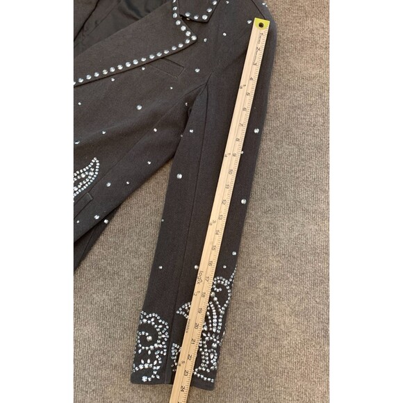 Free People Suit Set Womens 4 Embellished Blazer Pants Studded Southwestern - Picture 13 of 16
